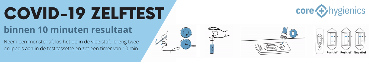 Twijfel je of je besmet bent met Covid-19?
Met behulp van de Covid-19 zelftest krijg je binnen 10 minuten resultaat en weet jij of je besmet bent met het Coronavirus. De verpakking is volledig in het Nederlands.


Twijfel je of je besmet bent met Covid-19?
Met behulp van de Covid-19 zelftest krijg je binnen 10 minuten resultaat en weet jij of je besmet bent met het Coronavirus. De verpakking is volledig in het Nederlands.

