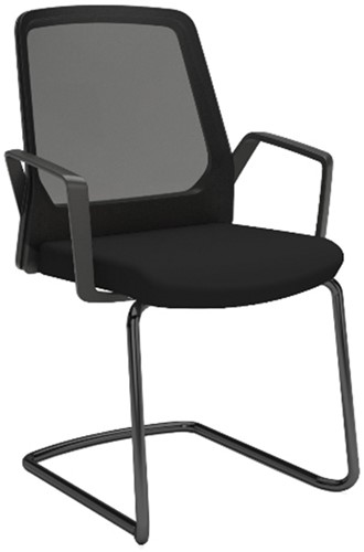 Interstuhl BUDDYis3 - 570B - bezoekersstoel met slede - zwart