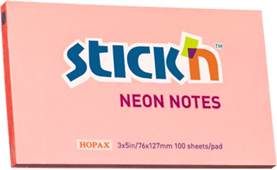 Memoblok Stick'N 76x127mm neon roze