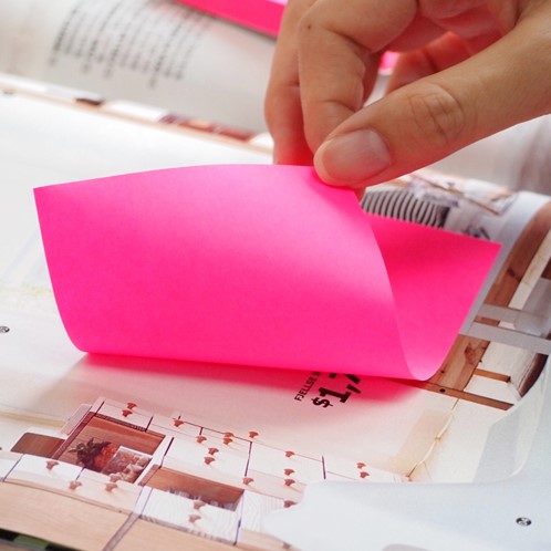 Memoblok Stick'N 76x127mm neon roze-3