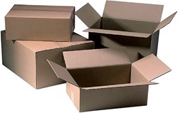 Verzenddoos 300x250x150mm bruin