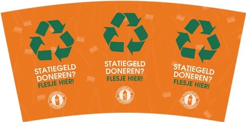 Wikkel voor de PETman, kleur oranje