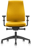 Bureaustoel Se7en Comfort LX111 - Geel (Lucia 5811) - Zitdiepteverstelling - 2D-armleggers in hoogte en breedte verstelbaar