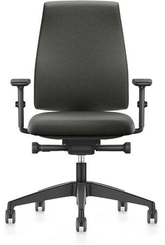 Bureaustoel Se7en Comfort LX111 - Grijs (Lucia 5801) - Zitdiepteverstelling - 2D-armleggers in hoogte en breedte verstelbaar