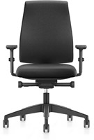 Bureaustoel Se7en Comfort LX111 - Zwart (Lucia 5800) - Zitdiepteverstelling - 2D-armleggers in hoogte en breedte verstelbaar