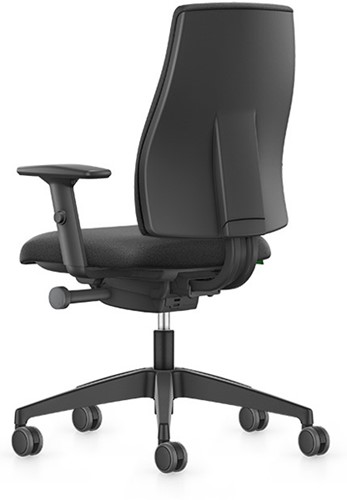 Bureaustoel Se7en Comfort LX111 - Zwart (Lucia 5800) - Zitdiepteverstelling - 2D-armleggers in hoogte en breedte verstelbaar-3