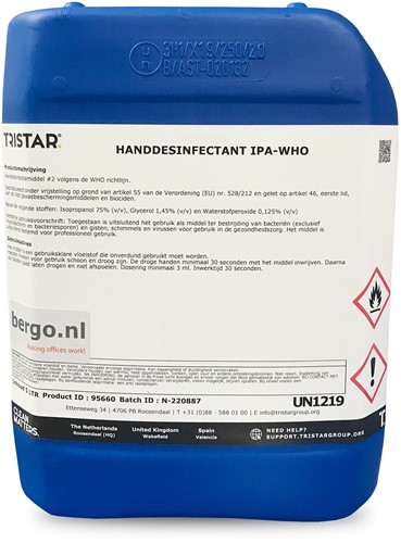 Handdesinfectiemiddel IPA-WHO 5 liter