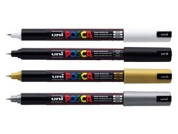 Glans-, mat- en decoratiemarkers